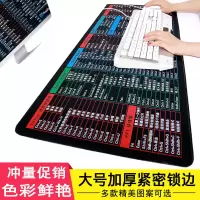 鼠标垫超大号办公快捷键大全游戏电脑桌垫小号键盘垫女加厚锁边