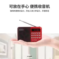 老人收音机便携式小音箱迷你插卡多功能fm可充电唱戏机戏曲播放器|主机+充电器+300首u盘 华宇先科2800电池