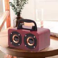 木质蓝牙音箱 台式笔记本小音响插卡插u盘手机通用收音机秋冬新款
