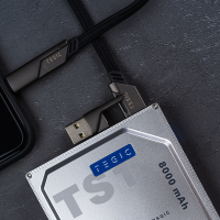 大岩蛇数据线四合一数据线一拖二三合一充电线苹果pd安卓快充线闪充双typec适用iphone华为三星mac平板