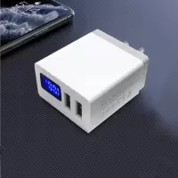 智能数显双口usb苹果7充电器oppo华为vivo安卓手机多口通用充电头|双口【数显充电器】