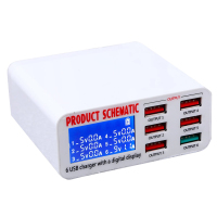 10口快速多口usb充电器10a安卓/苹果手机平板快充多孔插头2.4a 20|6口qc3.0