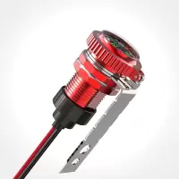 摩托车带开关usb充电器12v-90v电动车手机充电器多功能防水改装|12V指南针充电器红色