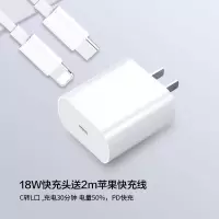 适用苹果iphone11/xr/6/7p/8p手机快速xs充电器线ipad平板插头18w|18W快充头送2m苹果线