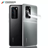 华为p40背膜高清p40pro后膜p40pro+手机后盖膜华为5g版贴纸全覆盖磨砂贴膜透明防指纹全包边p40p软水凝