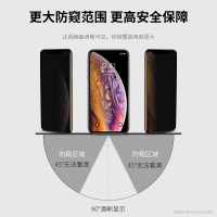 苹果x防窥钢化膜xr防偷窥iphonex全屏覆盖xmax防偷瞄xs蓝光mas防盗xsmax透窥s手机防指纹贴膜放窥视t仿