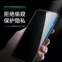 iphonex钢化膜11pro防偷窥膜苹果x防窥xr全屏7/8plus防窥膜iphonexsmax防偷窥promax防偷