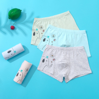 4条装男童内裤儿童四角裤中大童女宝宝三角裤棉小孩内裤