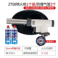 喷火卡式气喷头烘焙气罐家用焊喷火器喷灯烧猪毛点火器 zt08带底座嵌铜款+2脉鲜【送全套配件】价78.9