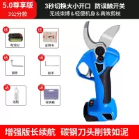 电动修枝剪刀电动剪树枝剪刀果树充电式电剪刀修剪树枝强力充锂电 3公分尊享版赠大礼包两块电池