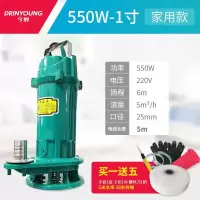 污水泵220v家用抽水机小型化粪池抽粪泥浆切割式排污泵380v潜水泵 550W1寸污水泵【旗舰款】