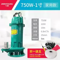 污水泵220v家用抽水机小型化粪池抽粪泥浆切割式排污泵380v潜水泵 750W1寸污水泵【旗舰款】