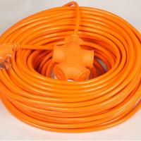 加长线摔不烂插座电动车充电源延长线带开关接线板15/20/30米排插 一体型大字拖 50米