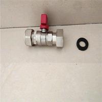 4分6分双活接ppr球阀铜卡套铝塑管阀太阳能壁挂炉阀开关 1620x3/4红柄