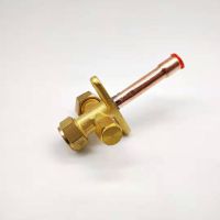 空调截止阀三通阀高低压截止阀 外机空调阀加氟口6.35mm 9.52mm 3分直管（9.52）