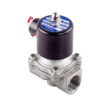 常闭电磁阀开关304不锈钢电磁阀2分3分4分6分1寸1.5寸2寸电磁阀 DN502寸 DC24V