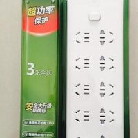 插座排插218过载保护线板电源新国标10孔插位插板3米5米 3m 10个
