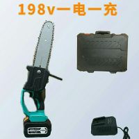 锂电单手锯小型伐木竹子电锯电动链锯电锯家用锯子木工电锯手电锯 链条锯198v一电一充