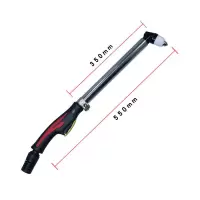 p80等离子割头切割机配件直柄割把lgk80/100/120加长不锈钢 不锈钢加长枪头