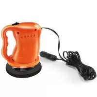 汽车抛光机打蜡神器车工具车漆打腊车载12v电动小型家用车用 橘色（抛光套+打蜡套）