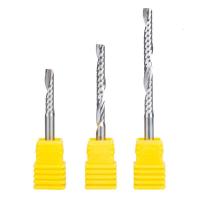 5a级单刃螺旋铣刀4mm电脑数控刻机刀具木工亚克力pvc板切割直刀 柄直径*刃长