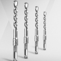 5支 电锤方柄四坑冲击钻头6-22x150mm 合金钻头钻墙钻混凝土 12*200mm五支