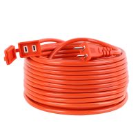 电瓶车电动车充电延长线电源插座带线插排插接线板拖线板插板长线 橙色（纯铜线芯+防雨设计） 20米