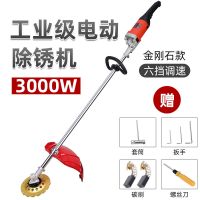 彩钢瓦除锈机手持式翻新钢丝轮打磨机混凝土水泥铁钢板电动抛光机 电动金刚盘打磨机六级变速