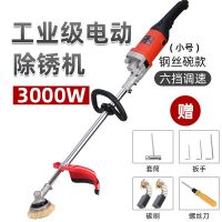 彩钢瓦除锈机手持式翻新钢丝轮打磨机混凝土水泥铁钢板电动抛光机 电动除锈机六级变速（配125钢丝轮）