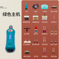电动文玩刷金刚菩提核桃抛光包浆盘串珠机全自动刷子盘玩神器机器 绿色：2020款全新升级-豪华装