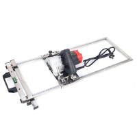 云石机切割定位架木工裁板神器切割机靠山便捷式手推木工专用架 不锈钢长款+云石机+2锯片