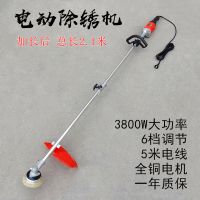 电动除锈机钢丝轮打磨机铁钢结构彩钢瓦除锈翻新机甲板钢板抛光机 除锈机单轮13CM（加长）