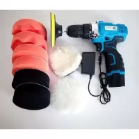 无线汽车抛光机打蜡机充电家用车用车漆修复刮痕划痕去污工具 12V一电升级款（送砂纸百洁盘）