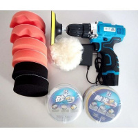 无线汽车抛光机打蜡机充电家用车用车漆修复刮痕划痕去污工具 12V一电升级款+两盒蜡（送礼包）