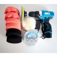 无线汽车抛光机打蜡机充电家用车用车漆修复刮痕划痕去污工具 12V一电升级款+砂蜡（送礼包）