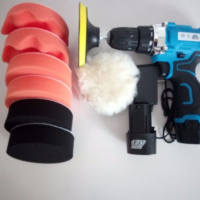 无线汽车抛光机打蜡机充电家用车用车漆修复刮痕划痕去污工具 12V两电升级款（送礼包）