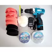 无线汽车抛光机打蜡机充电家用车用车漆修复刮痕划痕去污工具 16V一电升级款+两盒蜡（送礼包）