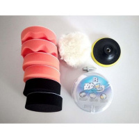 无线汽车抛光机打蜡机充电家用车用车漆修复刮痕划痕去污工具 4寸10件套配件+砂蜡