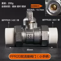 全铜阀 ppr阀 20 25 32 40 ppr双活接球阀 4分6分双活接阀 PPR20双活接(小手柄) 1个装