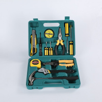 家用车载五金工具箱套装多功能内六角扳手螺丝刀钳子美工刀 大13件套标准版