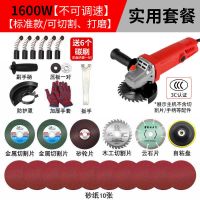 纯铜角磨机打磨机磨光机手砂轮机手磨机抛光机调速电动工具 1600W专业款实用套餐