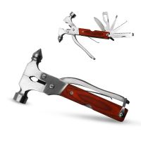 多功能扳手 钳子多用工具钳 户外便携折叠小扳手工具组合 锥形锤