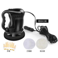 汽车抛光机车载打蜡神器车用电动小型12v车家用地板车漆打腊工具 打蜡机-黑色