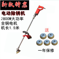 电动除锈机钢丝轮打磨机铁钢结构彩钢瓦除锈翻新机甲板钢板抛光机 新款特惠电动除锈机13CM（送5刷）