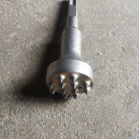 电锤用凿毛锤头,合金花锤头,混凝土涨模打平专用 电锤用一体式12牙