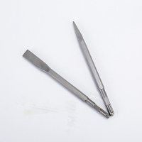 冲击钻头方柄四坑电锤钻头 混泥土加长穿墙电锤冲击钻头两坑两四坑钻头水泥墙红砖钻头开孔 电锤4坑方头（尖凿+扁凿）