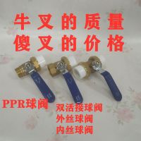 铜球阀ppr水管管件 配件ppr双头活接 全铜阀热熔管阀双头活接 20【4分】双活接球阀铜球10个
