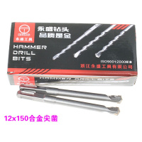 12方柄四坑电锤钻头 冲击墙壁开专用钻头 合金扁凿平凿 铲墙王 12*150合金尖凿（5支）