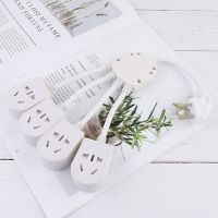新创意安全防护带智能usb多孔电源转换器插座一转四/一转五 一转四无USB