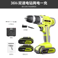 威耐斯36v充电钻12v/18v双速锂电钻多功能家用手电钻电动螺丝刀 36V双速两电一充（标配）